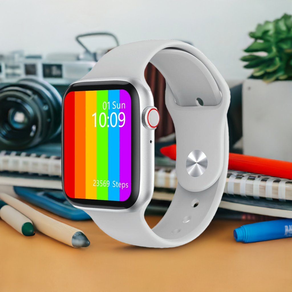 1.75 Inch Ips Smart Watch Waterproof Temp / Heart / Bp / Sleep Monitoring - White
