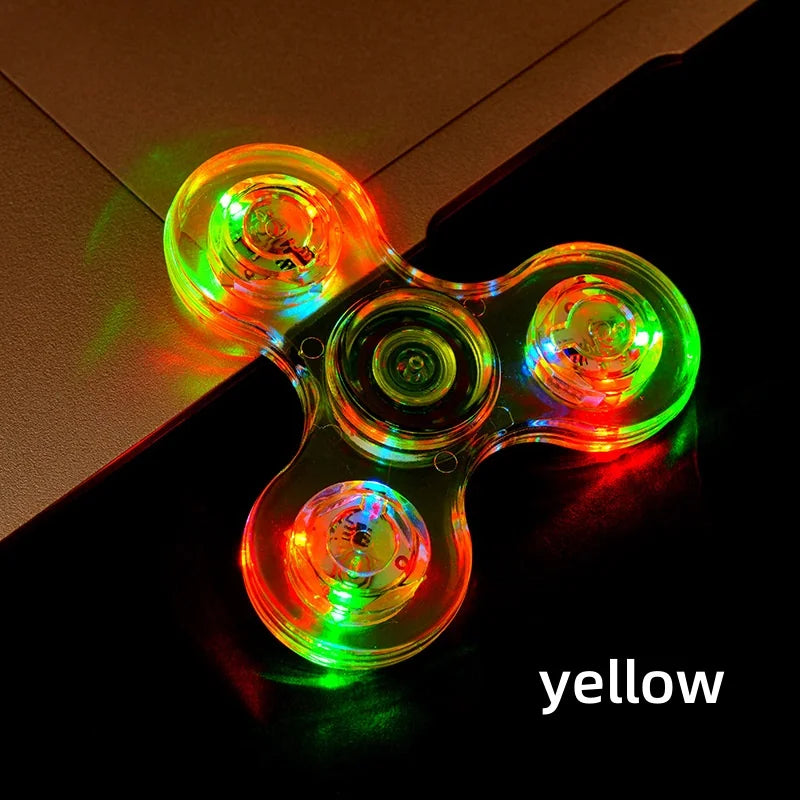 LED Fidget Spinners for Kids, Adults - Light up Sensory Fidget Toys Glow in The Dark