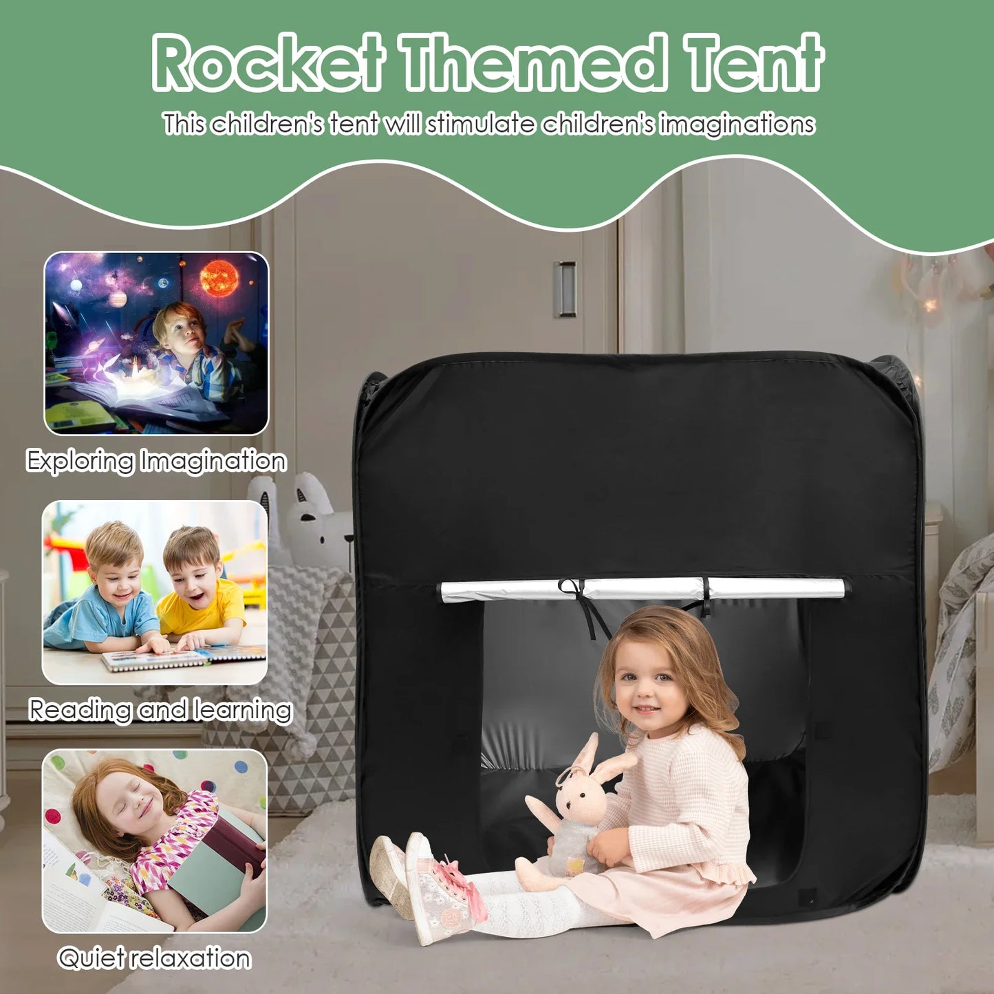 Sensory Tent for Kids Portable Children's Indoor Pop-Up Tent