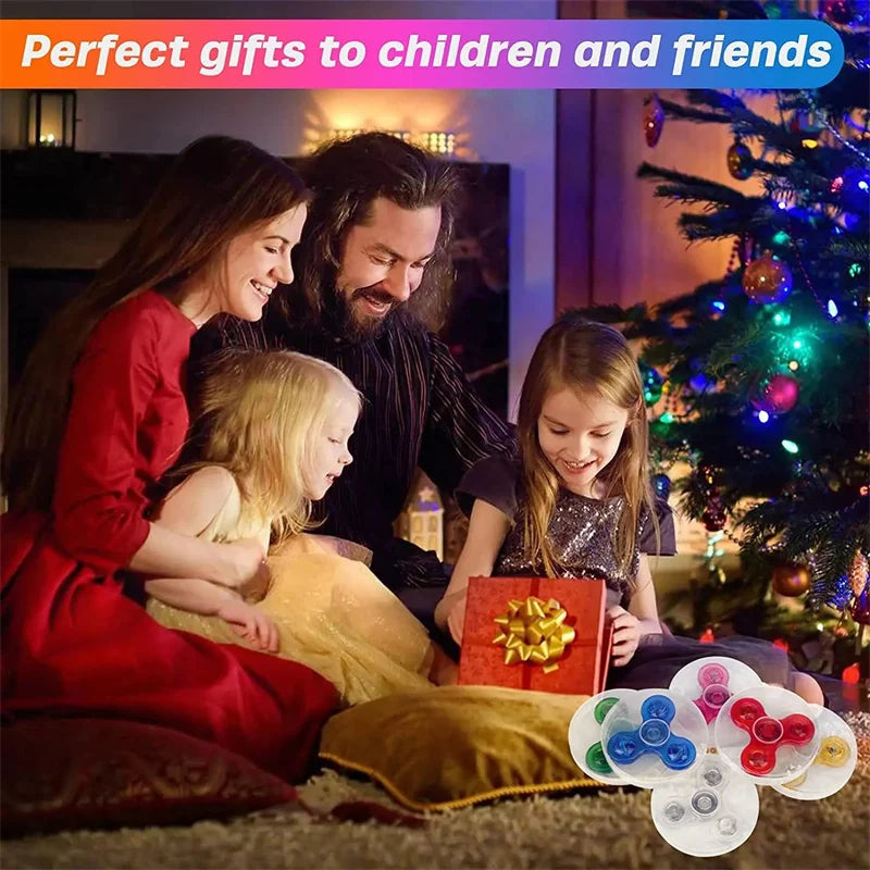 LED Fidget Spinners for Kids, Adults - Light up Sensory Fidget Toys Glow in The Dark