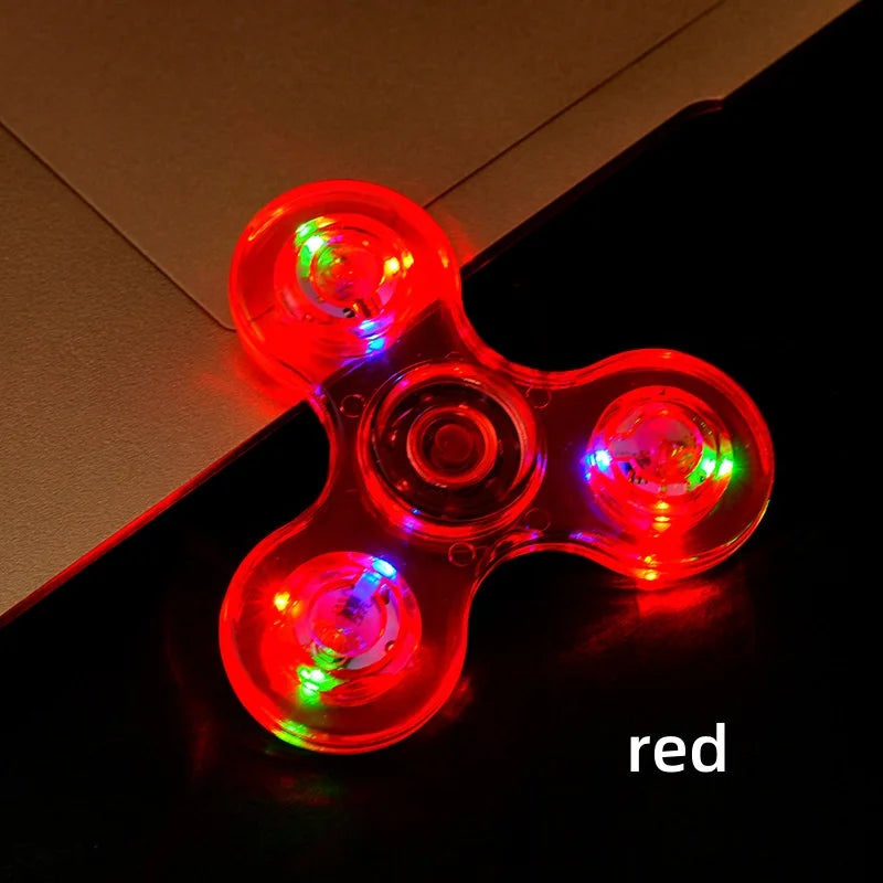 LED Fidget Spinners for Kids, Adults - Light up Sensory Fidget Toys Glow in The Dark