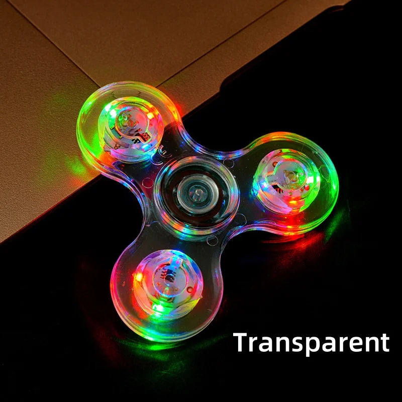 LED Fidget Spinners for Kids, Adults - Light up Sensory Fidget Toys Glow in The Dark