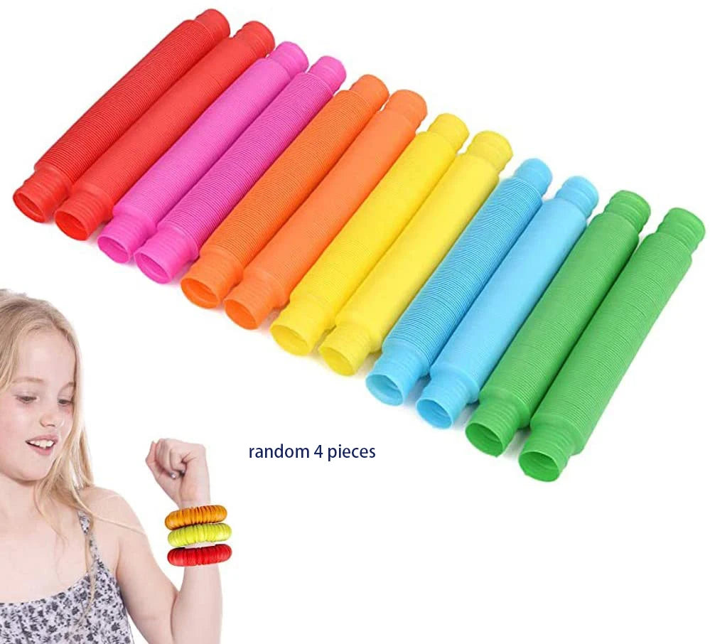 4 Pack Mini Tube Sensory Fidget Toy