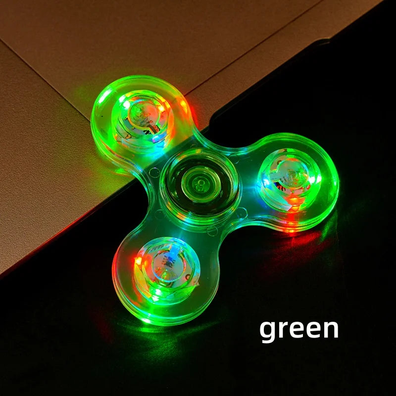 LED Fidget Spinners for Kids, Adults - Light up Sensory Fidget Toys Glow in The Dark