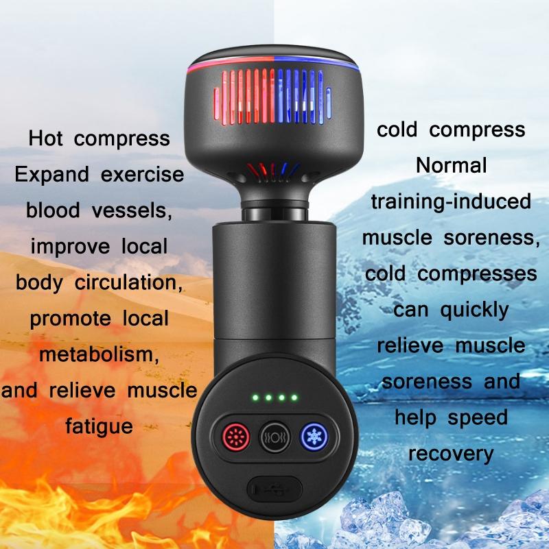 Brushless Massager With Hot Compress For Muscle Relaxation - Grinding White