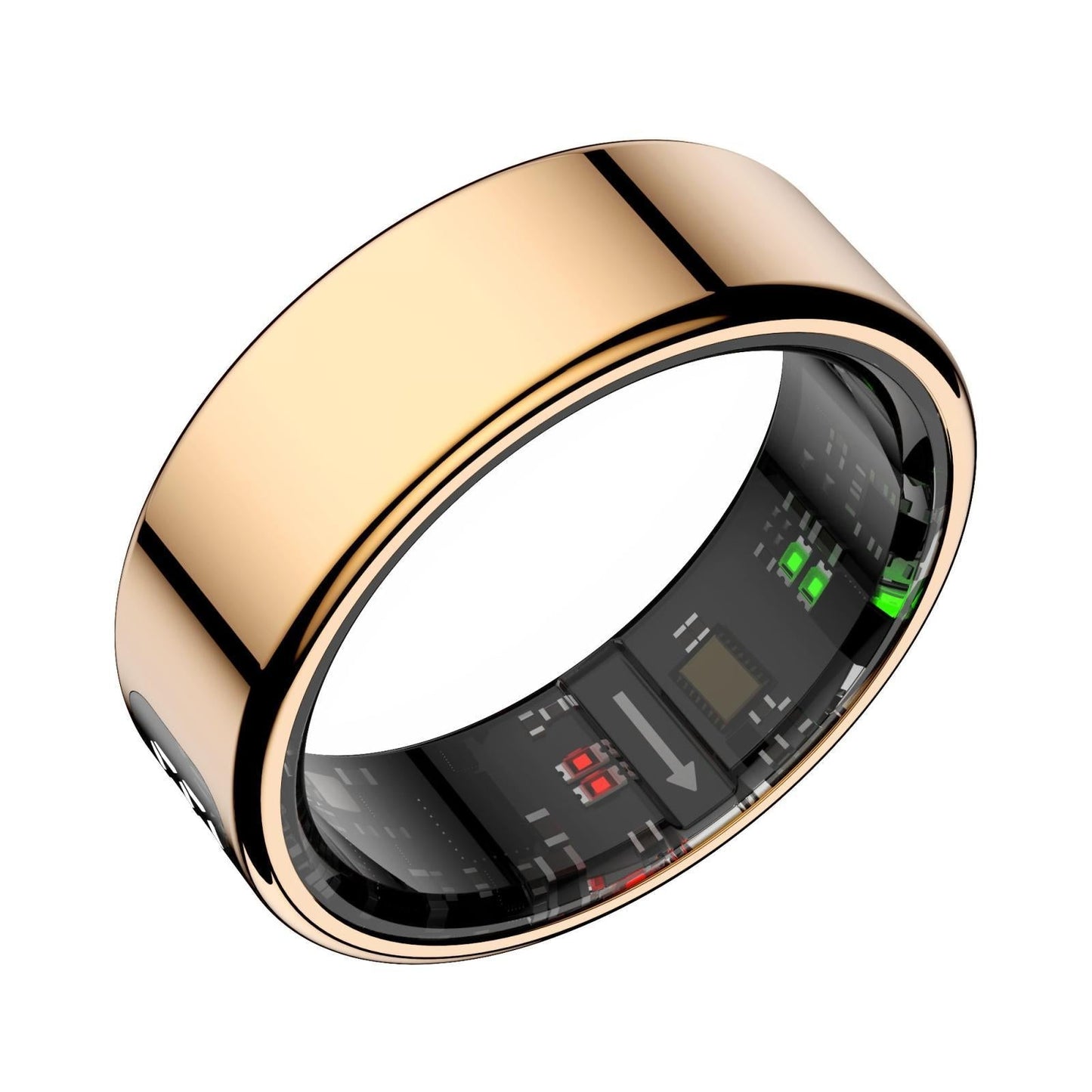 Smart Ring Heart Rate Blood Oxygen Sleep Sports Size 11 - Silver