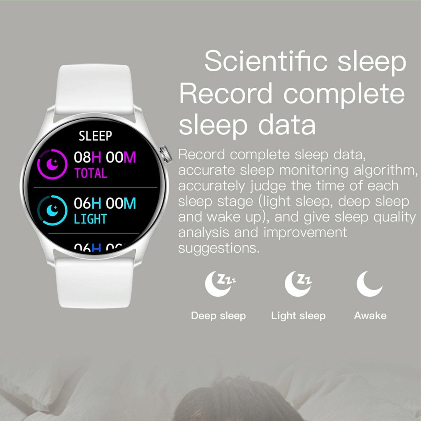 Smart Wristband With Sleep And Heart Monitoring - Gold