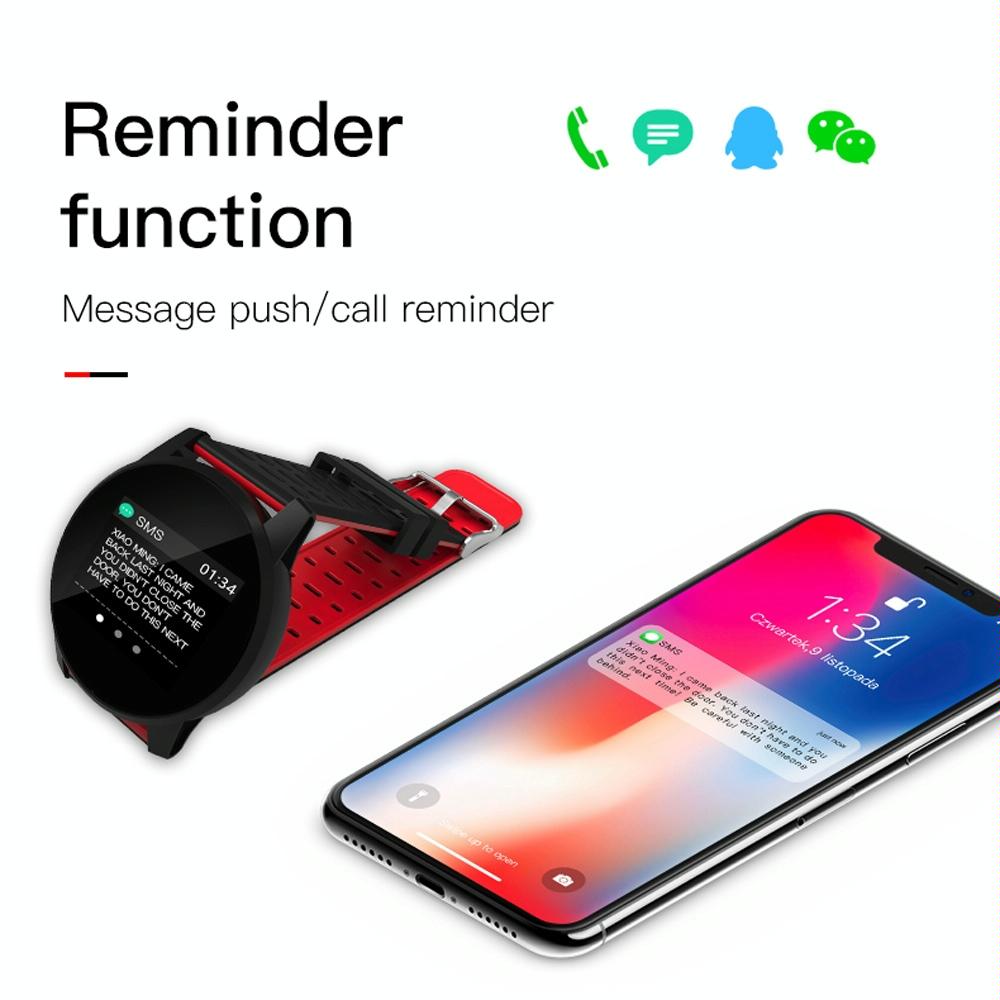 Waterproof Smart Bracelet With Call Heart Sleep Bp And Oxygen Monitoring - Ip67 - Green