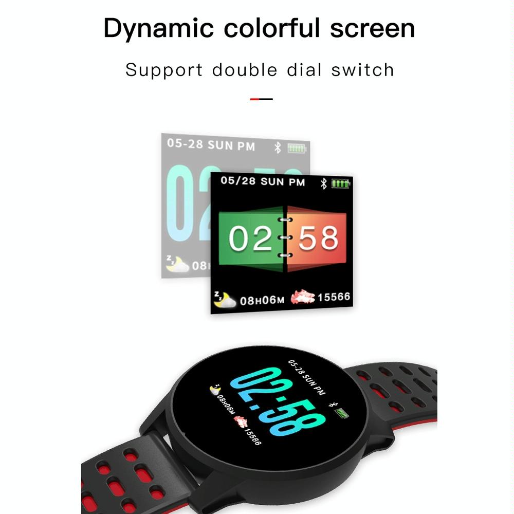 Waterproof Smart Bracelet With Call Heart Sleep Bp And Oxygen Monitoring - Ip67 - Green