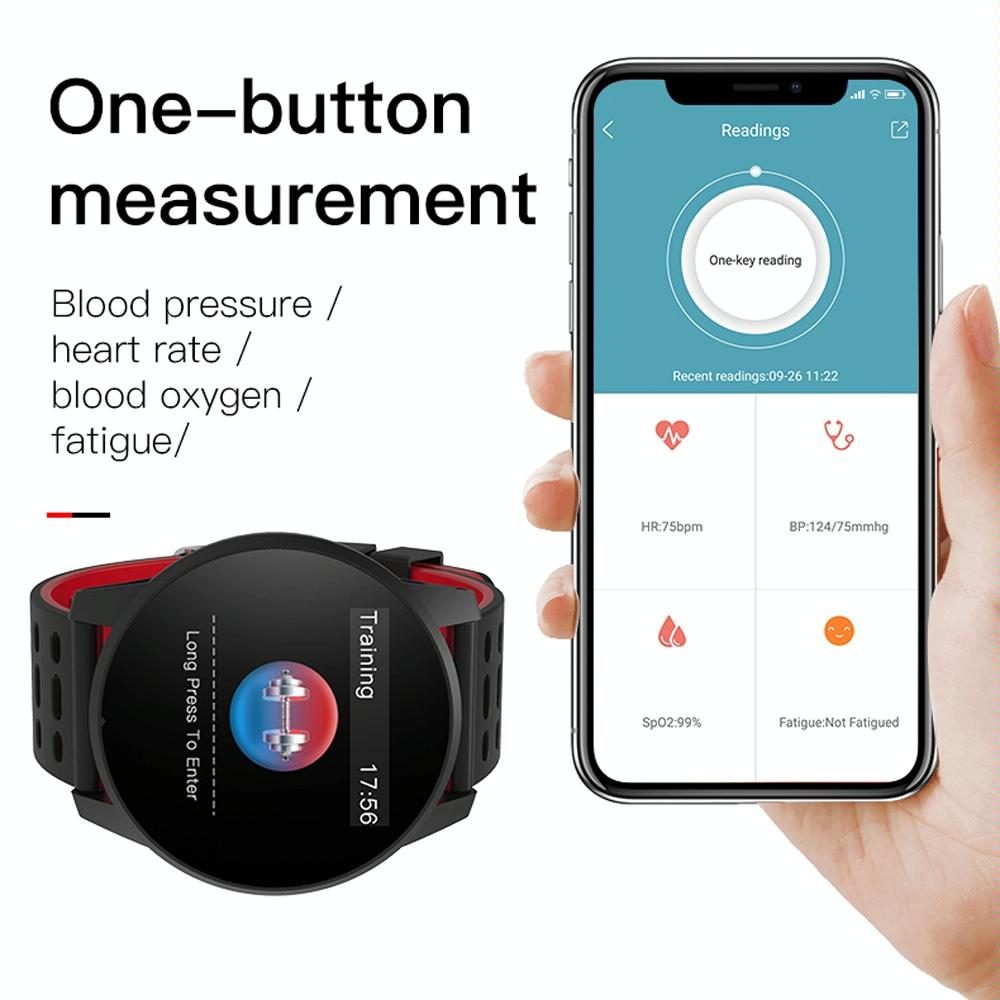 Waterproof Smart Bracelet With Call Heart Sleep Bp And Oxygen Monitoring - Ip67 - Green