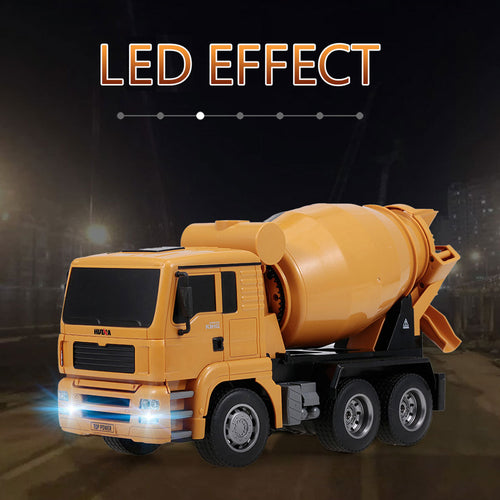 Huina 1/18 RC Engineering Construction Concrete Cement Mixer Truck Remote Control