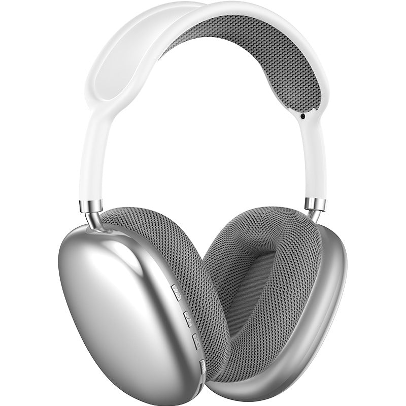 Silver Immersive 3D Audio Headphones - Wireless Over-Ear Comfort