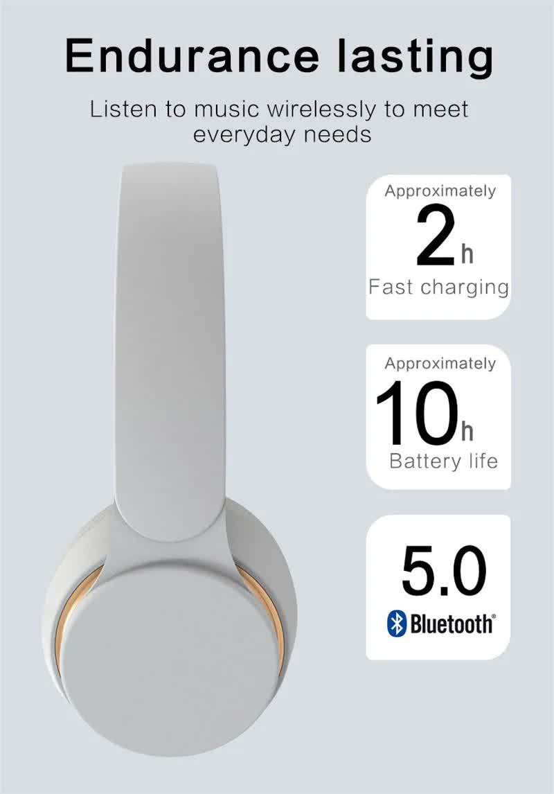 Red Wireless Bluetooth Headphones with Noise Reduction
