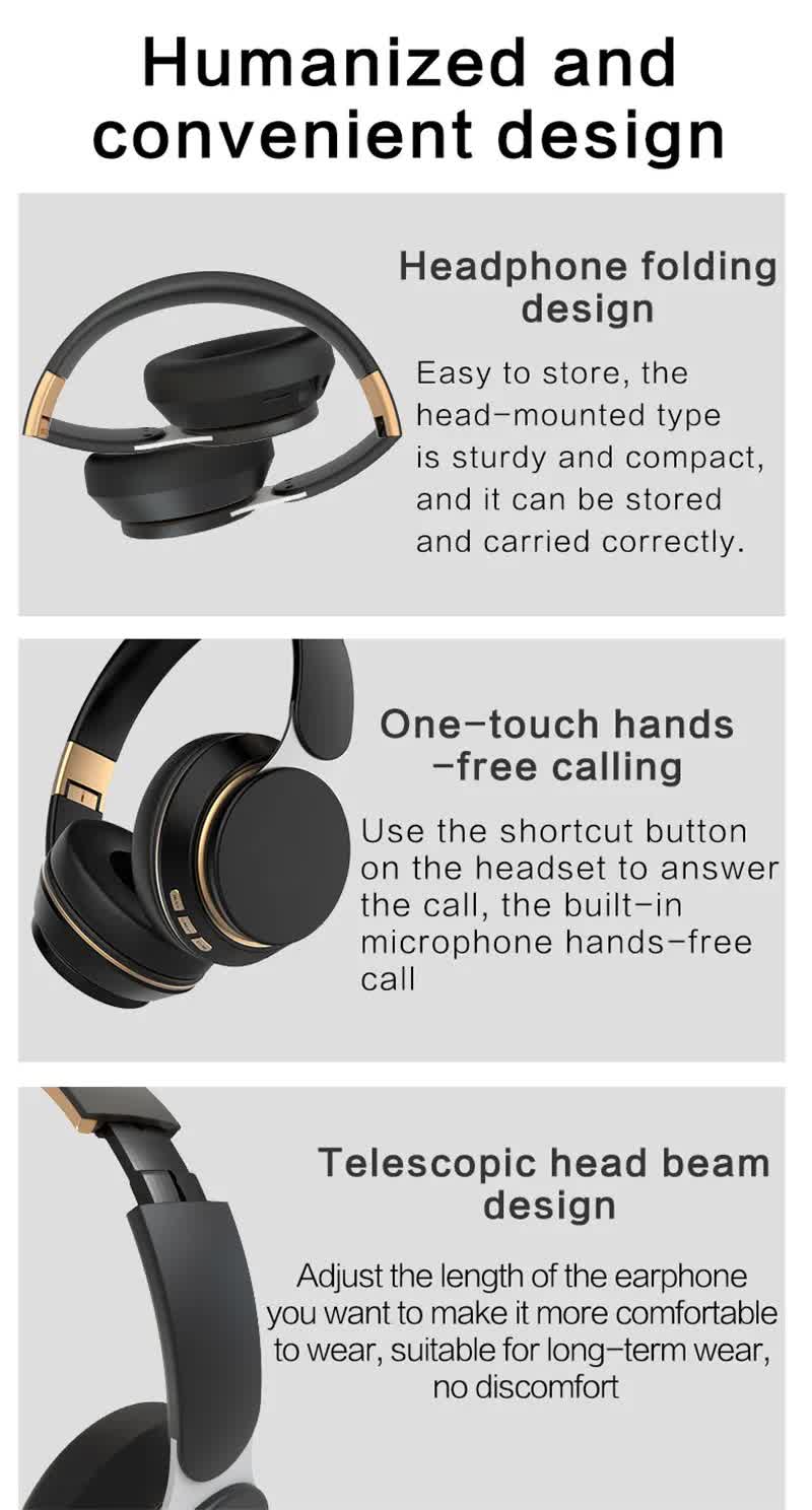 Red Wireless Bluetooth Headphones with Noise Reduction