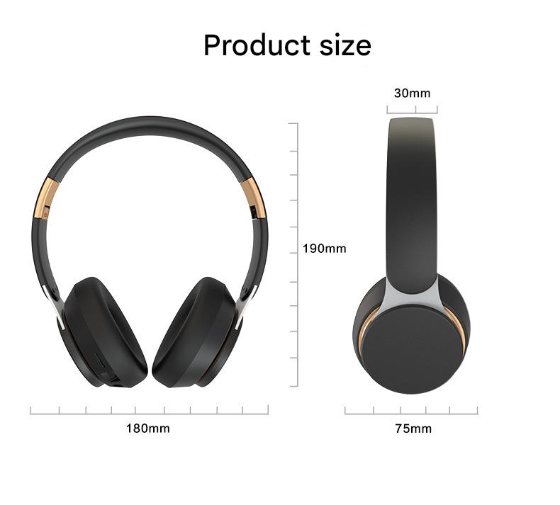 Green- Wireless Bluetooth 5.0 Over-Ear Headphones - HIFI Deep Bass, Foldable Design, 10Hr Playtime