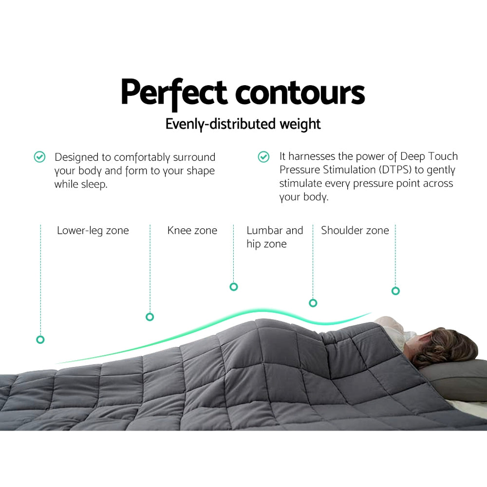 Giselle Bedding Weighted Blanket – Dark Grey (2.3kg)