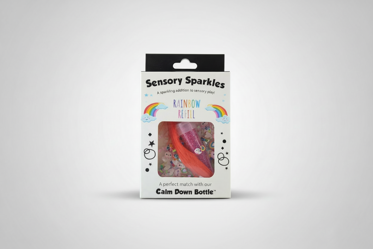 Sensory Sparkles Rainbow Refill packaging