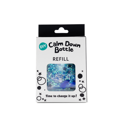 Calm Down Bottle refill packaging on a white background