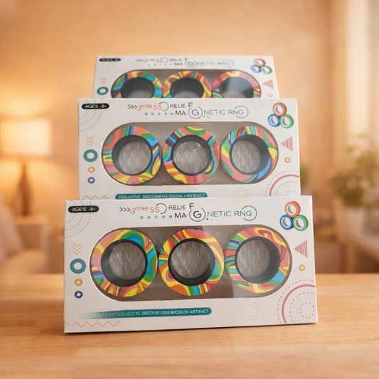 Magnetic Fidget Spinner Rings – Pack (3PCS)