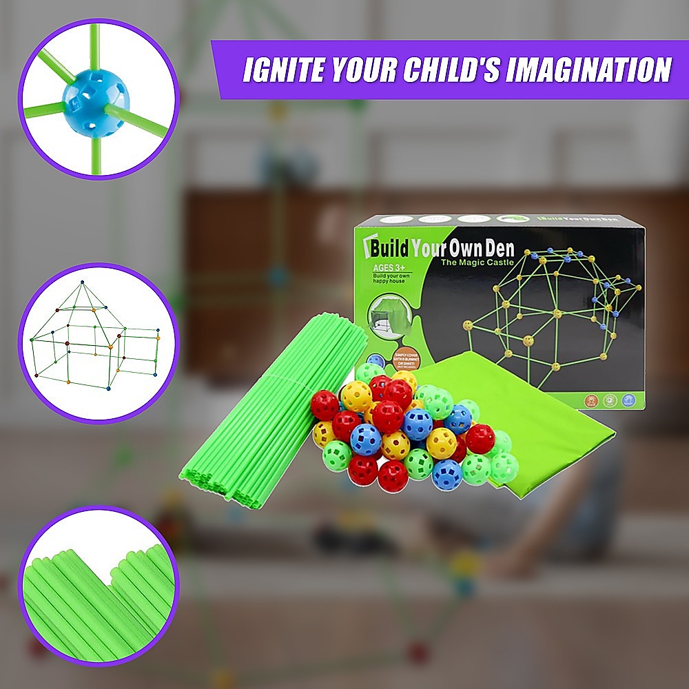 Completed rocket-shaped fort