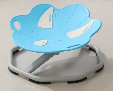 Blue and gray  bath seat on a white background