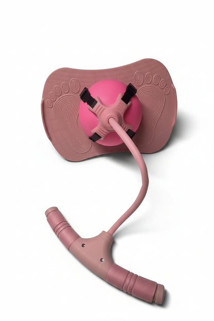 pink jumping bouncing ball