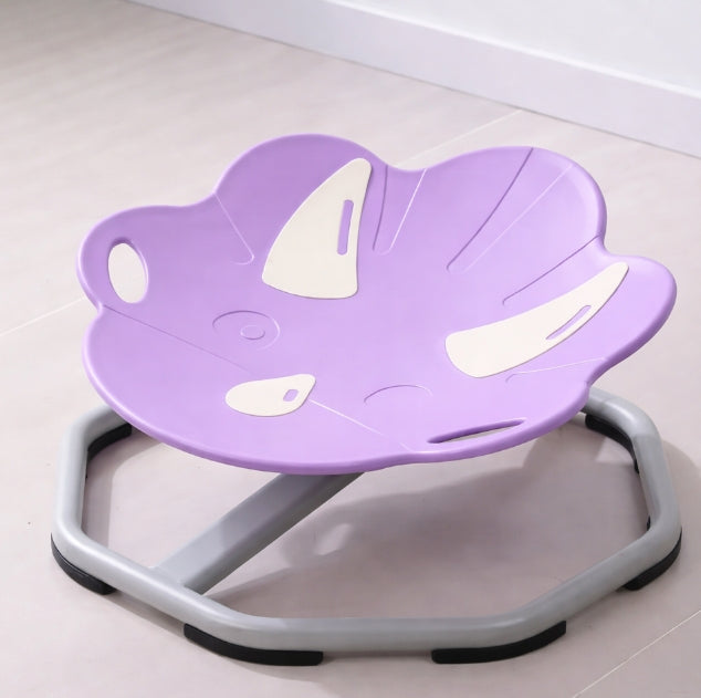 Purple dinosaur spinning chair
