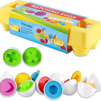 Matching Eggs Shape Sorter Sensory Toy