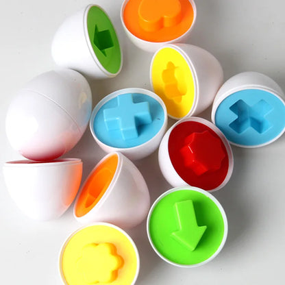 Matching Eggs Shape Sorter Sensory Toy