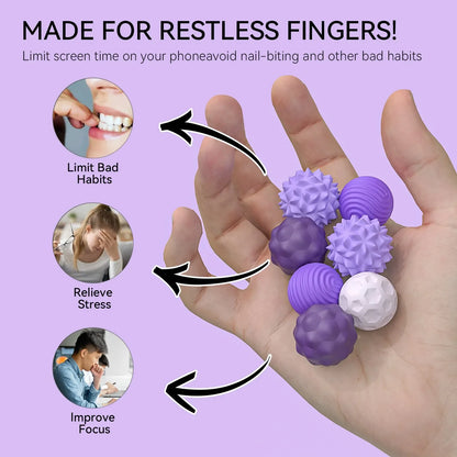 Silicone Magnetic Sensory Balls – Calming Fidget Toy for Kids & Adults