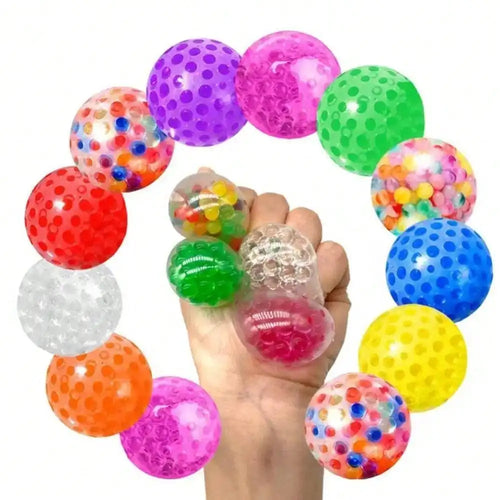 Sensory Stress Balls for Adults and Kids Fidget Squishy Toys 10-Pack, Sensory Toy for Kids with Autism,Stress Relief Ball 3.5cm