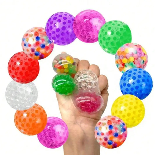 Sensory Stress Balls for Adults and Kids Fidget Squishy Toys 10-Pack, Sensory Toy for Kids with Autism,Stress Relief Ball 3.5cm