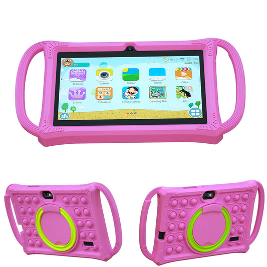 7.0 Inch Tablet PC Quad Core 4GB RAM 64GB ROM - Android 12 Kids Game Educational Learning Tablets