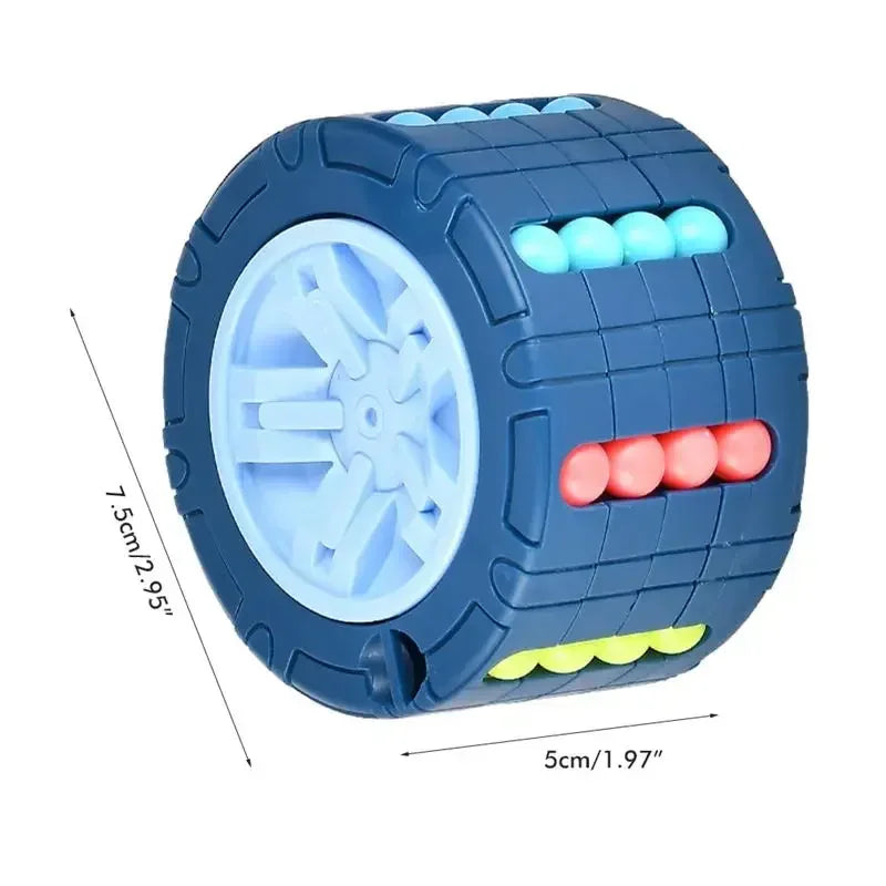 3D Rotating Cylinder Cube Sensory Toy