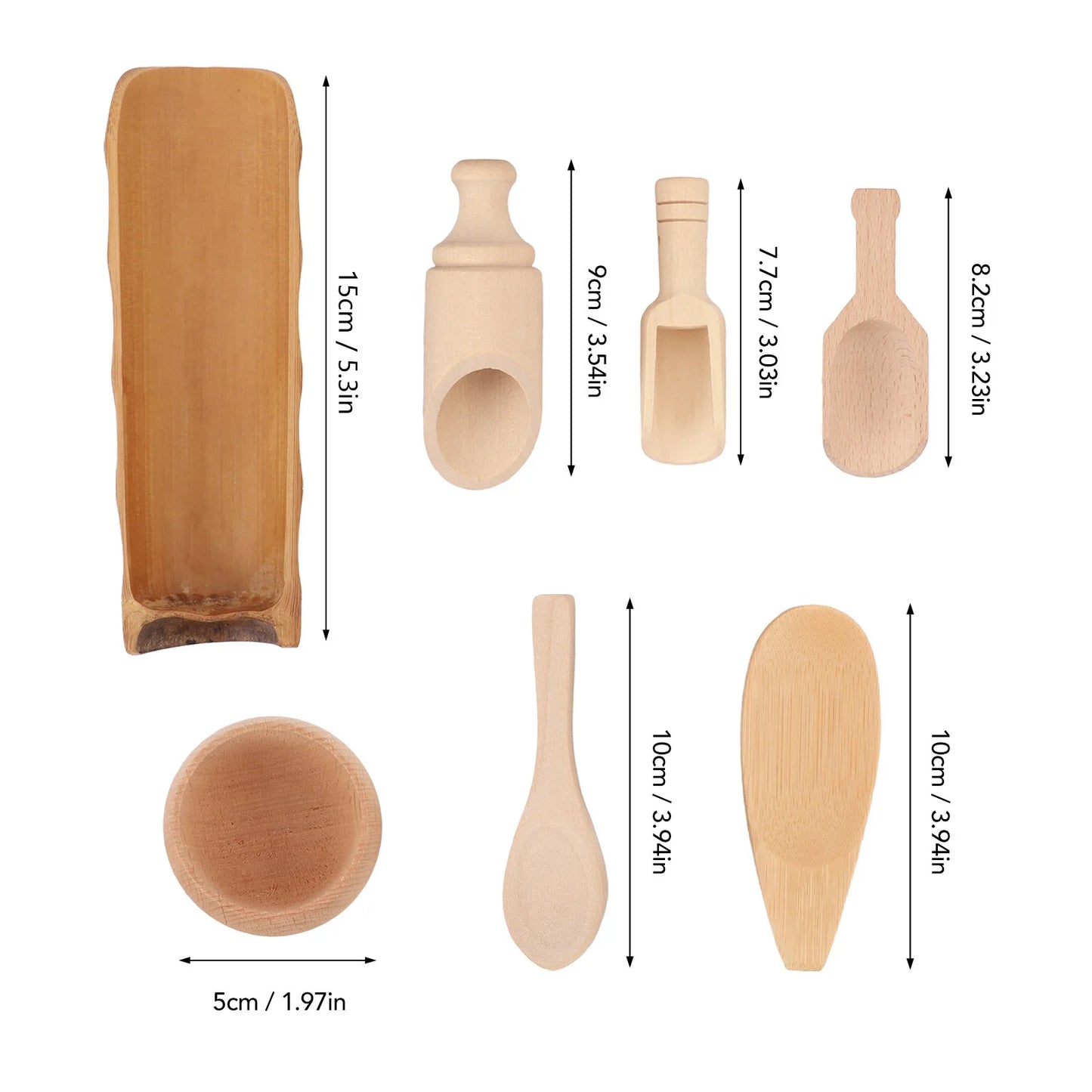 Wooden Sensory Bin Tools
