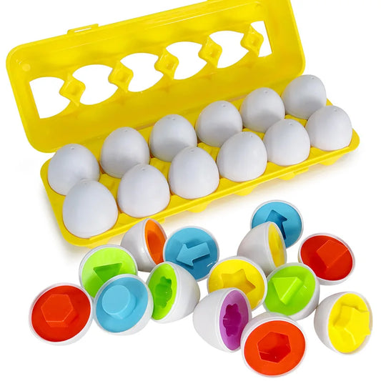 Matching Eggs Shape Sorter Sensory Toy