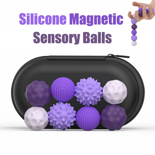 Silicone Magnetic Sensory Balls – Calming Fidget Toy for Kids & Adults