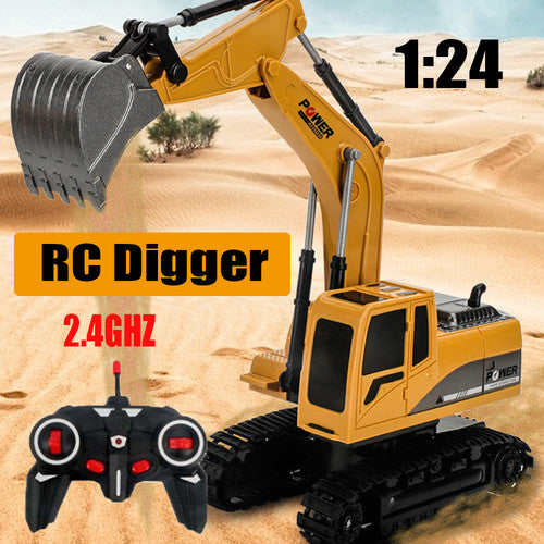 RC Digger Remote Control Excavator Construction Truck Vehicle RC Toys 6CH