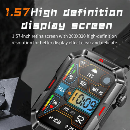 Smart Bracelet With Sleep Detection And Silicone Strap  - Camo Black