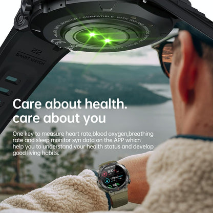 Smart Heart Rate And Blood Pressure Wristband - Monitor - Khaki