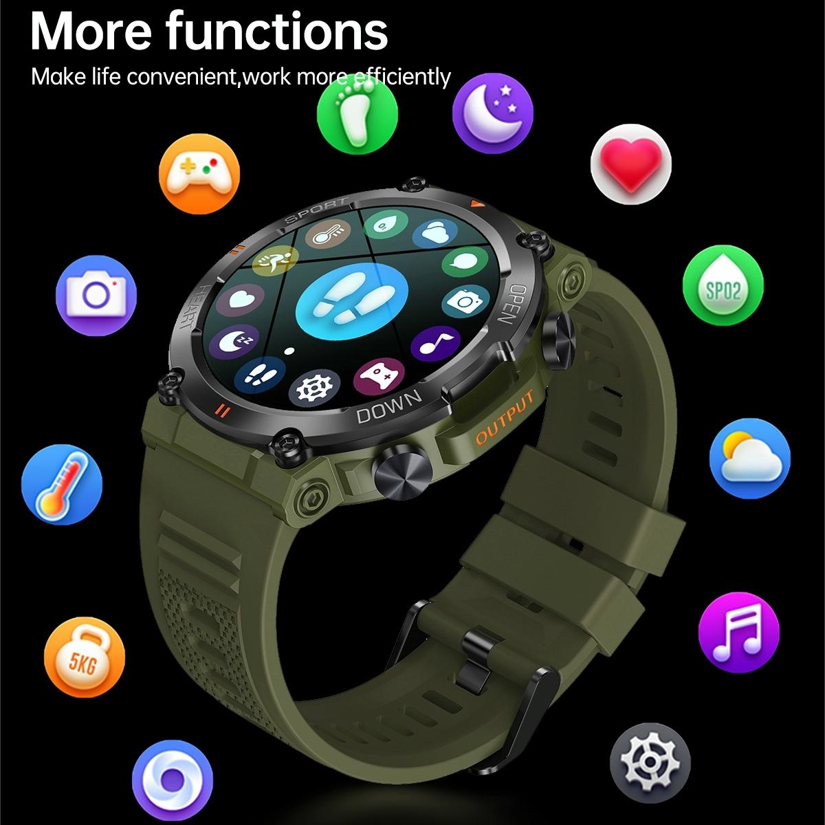 Smart Heart Rate And Blood Pressure Wristband - Monitor - Khaki