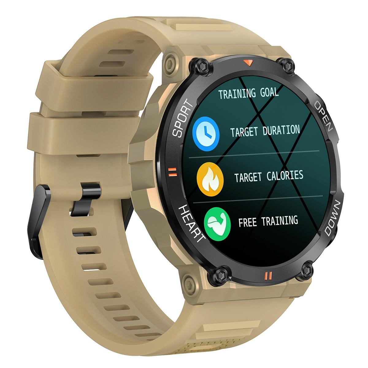 Smart Heart Rate And Blood Pressure Wristband - Monitor - Khaki