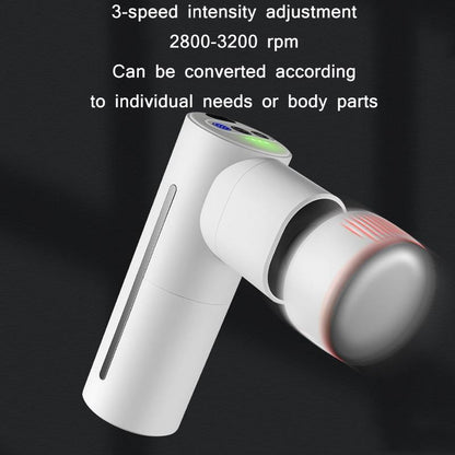 Brushless Massager With Hot Compress For Muscle Relaxation - Grinding White