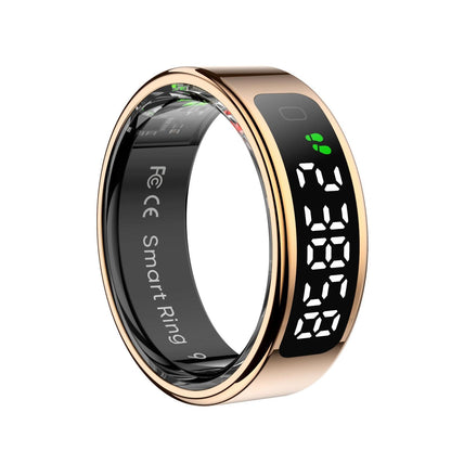 Smart Ring Heart Rate Blood Oxygen Sleep Sports Size 11 - Silver
