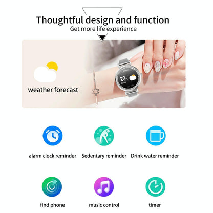 Menstrual Period Smart Bracelet With Blood Pressure And Heart Rate Monitoring - Gold