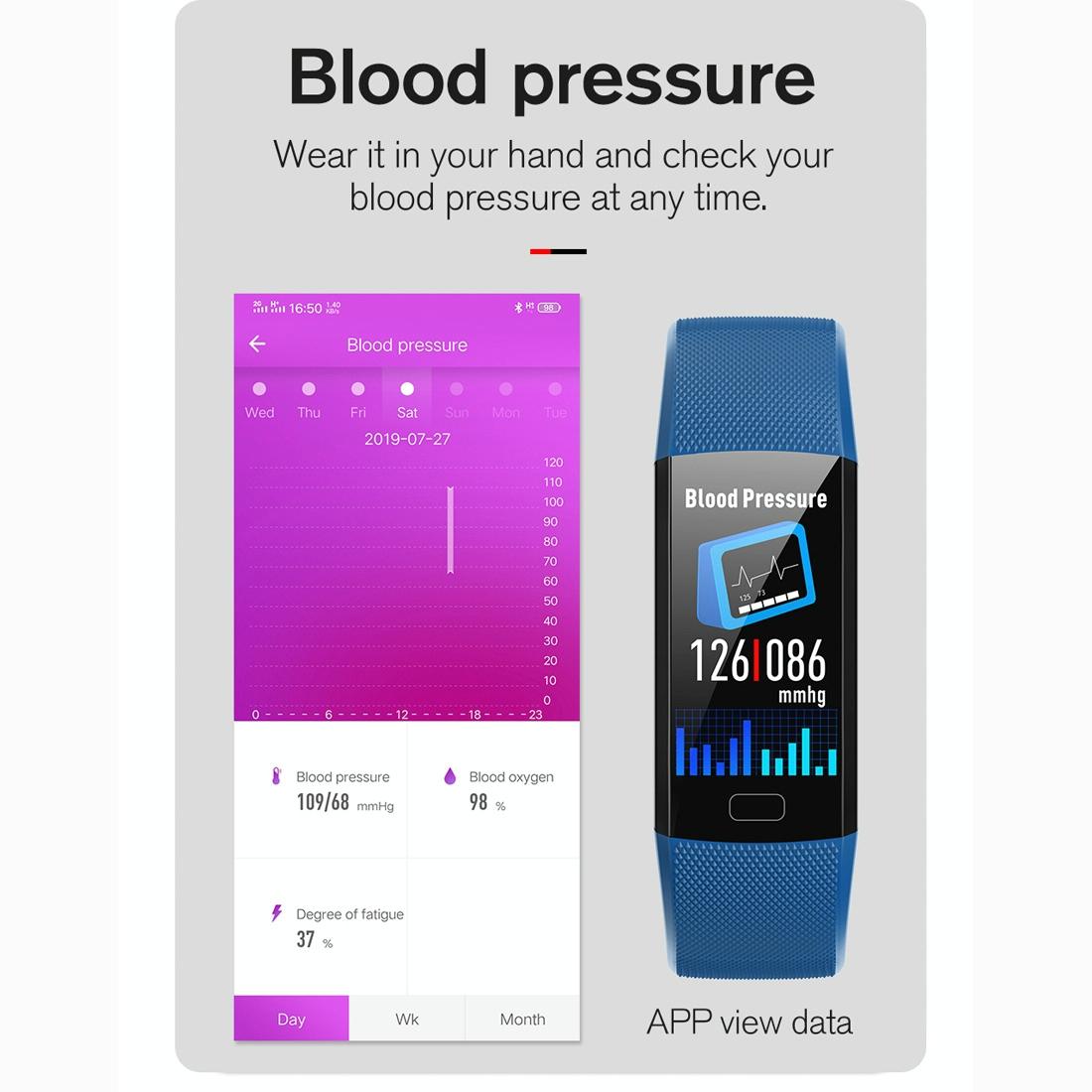 Smart Health Bracelet With Call Reminder And Monitoring - Purple