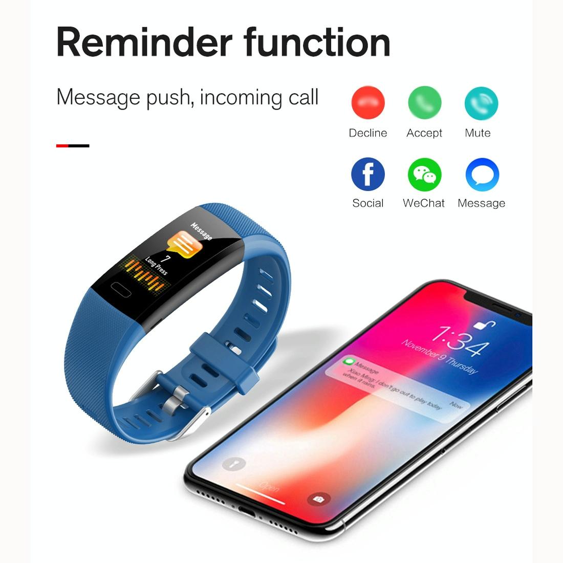 Smart Health Bracelet With Call Reminder And Monitoring - Purple