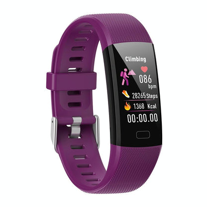Smart Health Bracelet With Call Reminder And Monitoring - Purple