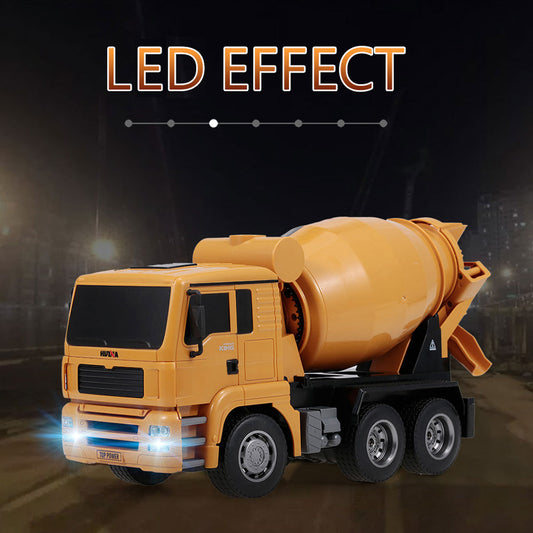 Huina 1/18 RC Engineering Construction Concrete Cement Mixer Truck Remote Control