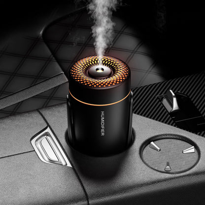 Portable LED Humidifier - Compact Aromatherapy Diffuser with Mist(black)